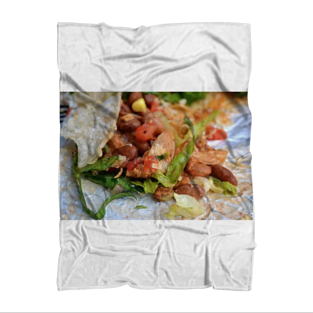 Chicken Burrito Sublimation Throw Blanket