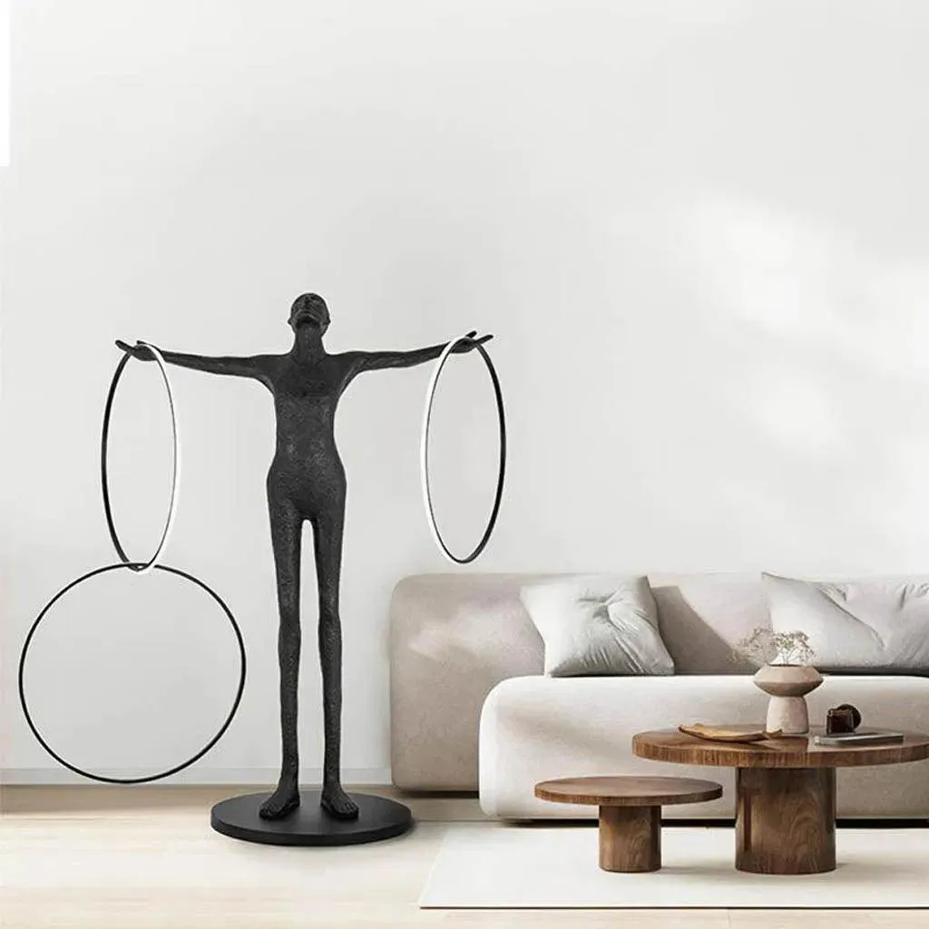 Chronos Lightkeeper Black Floor Lamp (JY19)