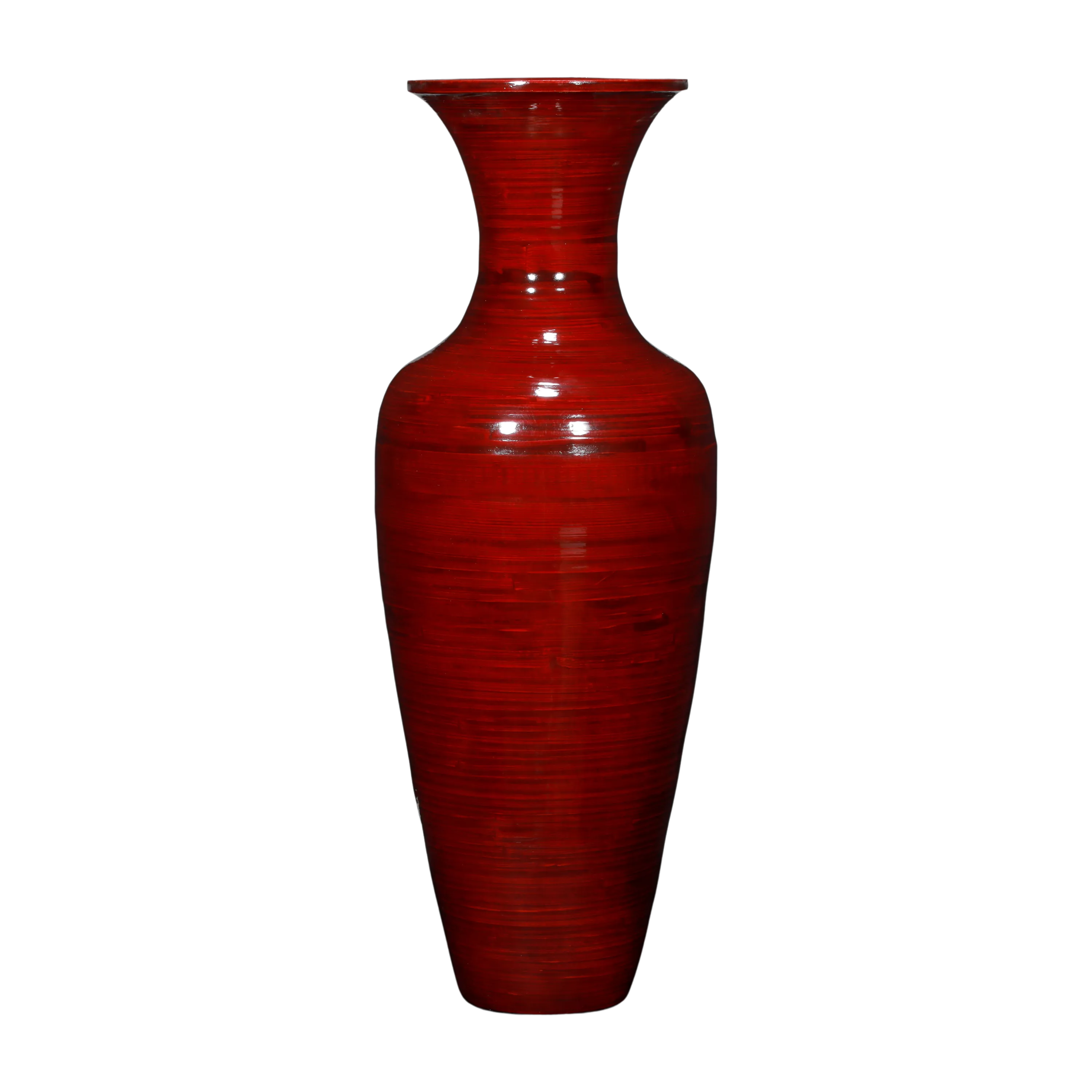 Classic Red Oil Floor Vase