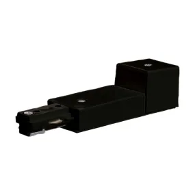 Conduit Live End Connector for Track Lighting Black Finish