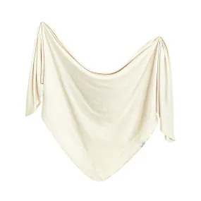 Copper Pearl Moonstone Rib Knit Swaddle Blanket