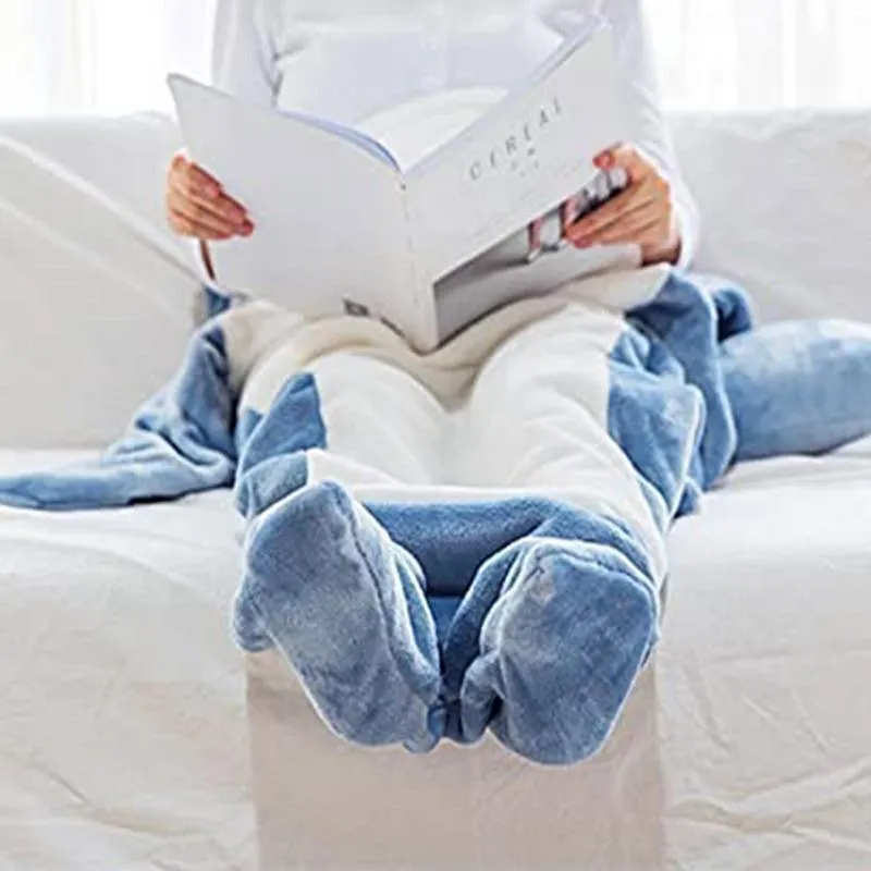 Cozy Sharkie™: Cozy Shark Hoodie Blanket For Adults