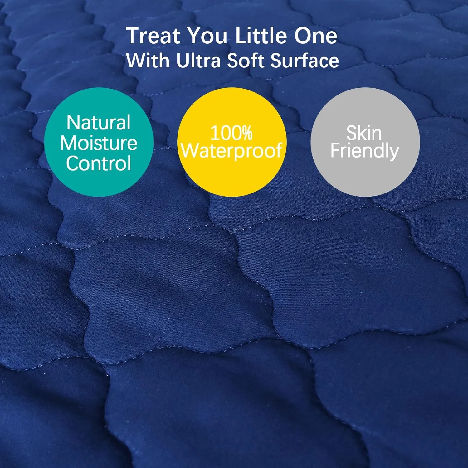 Crib Mattress Protector/ Pad Cover - Ultra Soft Microfiber, Waterproof (for Standard Crib/ Toddler Bed)