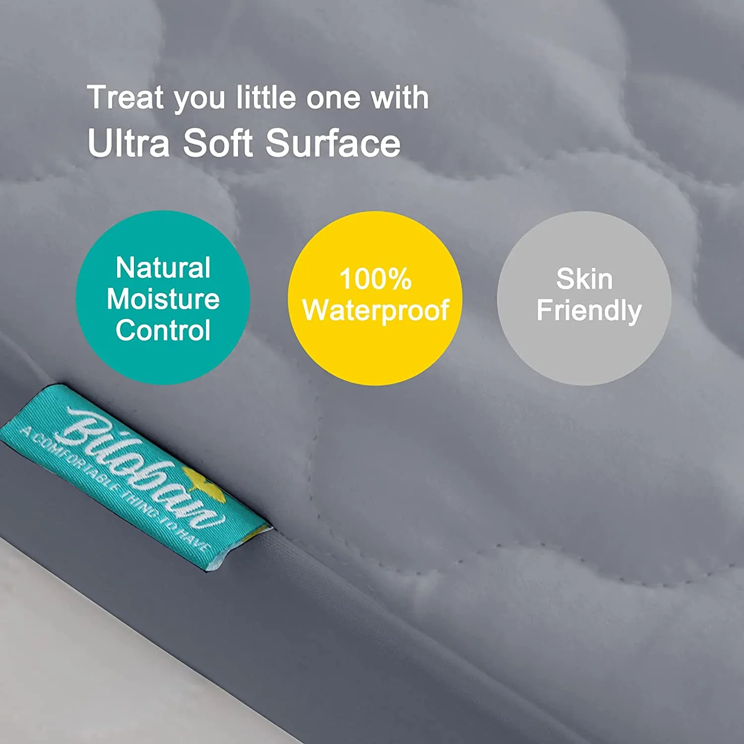 Crib Mattress Protector/ Pad Cover - Ultra Soft Microfiber, Waterproof (for Standard Crib/ Toddler Bed)