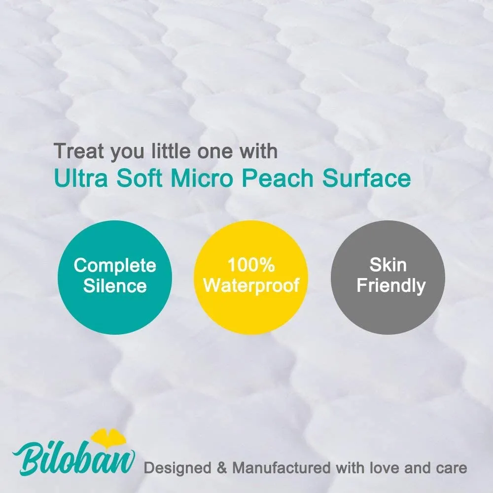 Crib Mattress Protector/ Pad Cover - Ultra Soft Microfiber, Waterproof (for Standard Crib/ Toddler Bed)