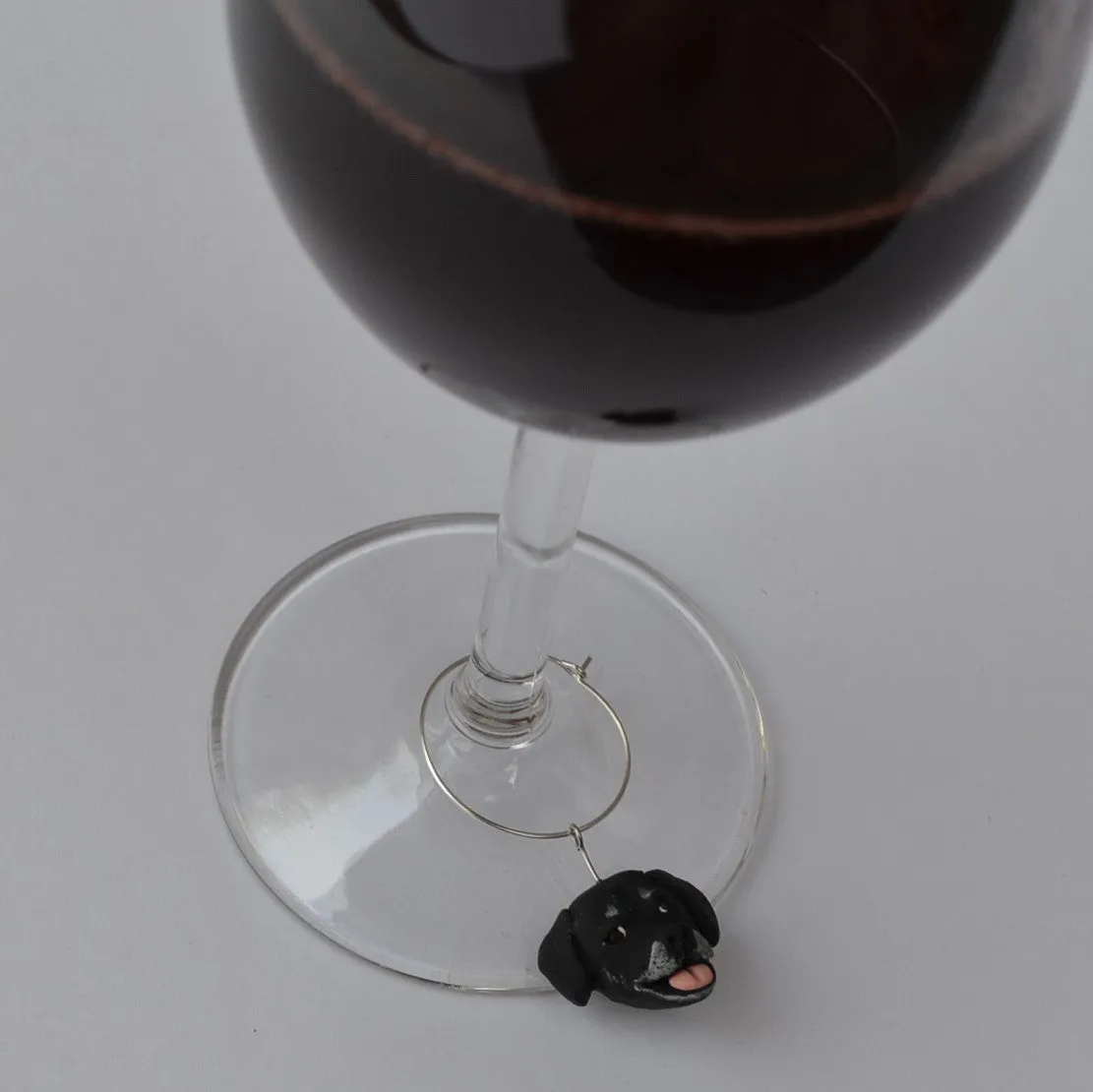 Custom pet wine glass charms