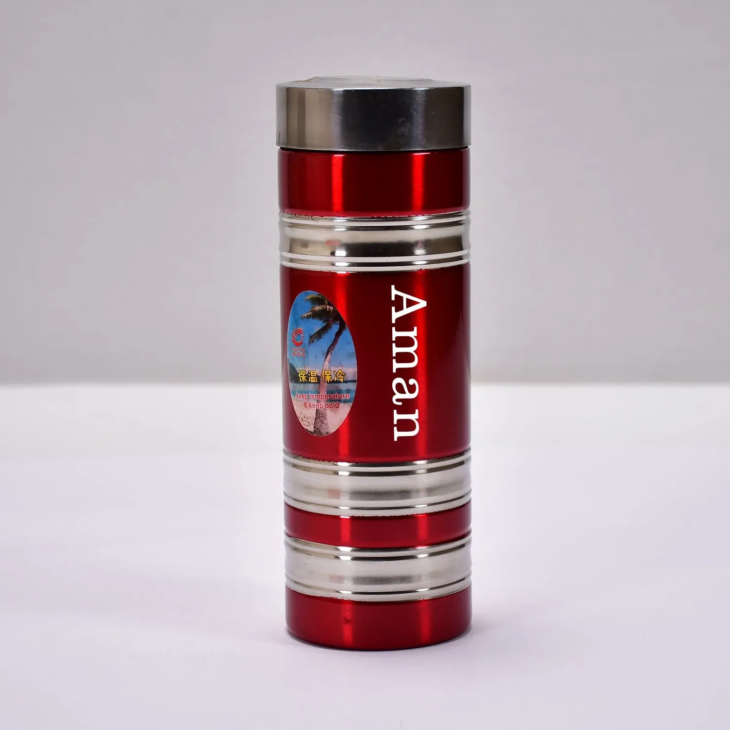 Customize Mini Stainless Steel Water Bottle Bottle 380Ml For School  & Home Use