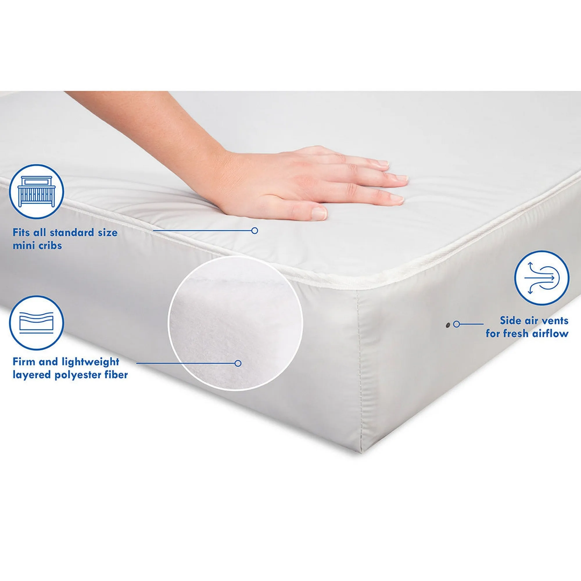 DAVINCI Complete Slumber Mini Crib Mattress 100% Non-Toxic & Waterproof