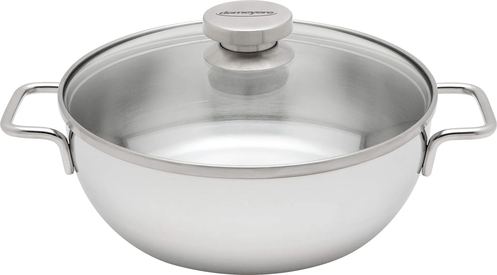 Deep Frying Pan With 2 Handles And Lid Demeyere Apollo 7 28 Cm