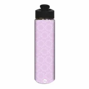 Designer Stainless Steel Water Bottle -  Purple Floral Design