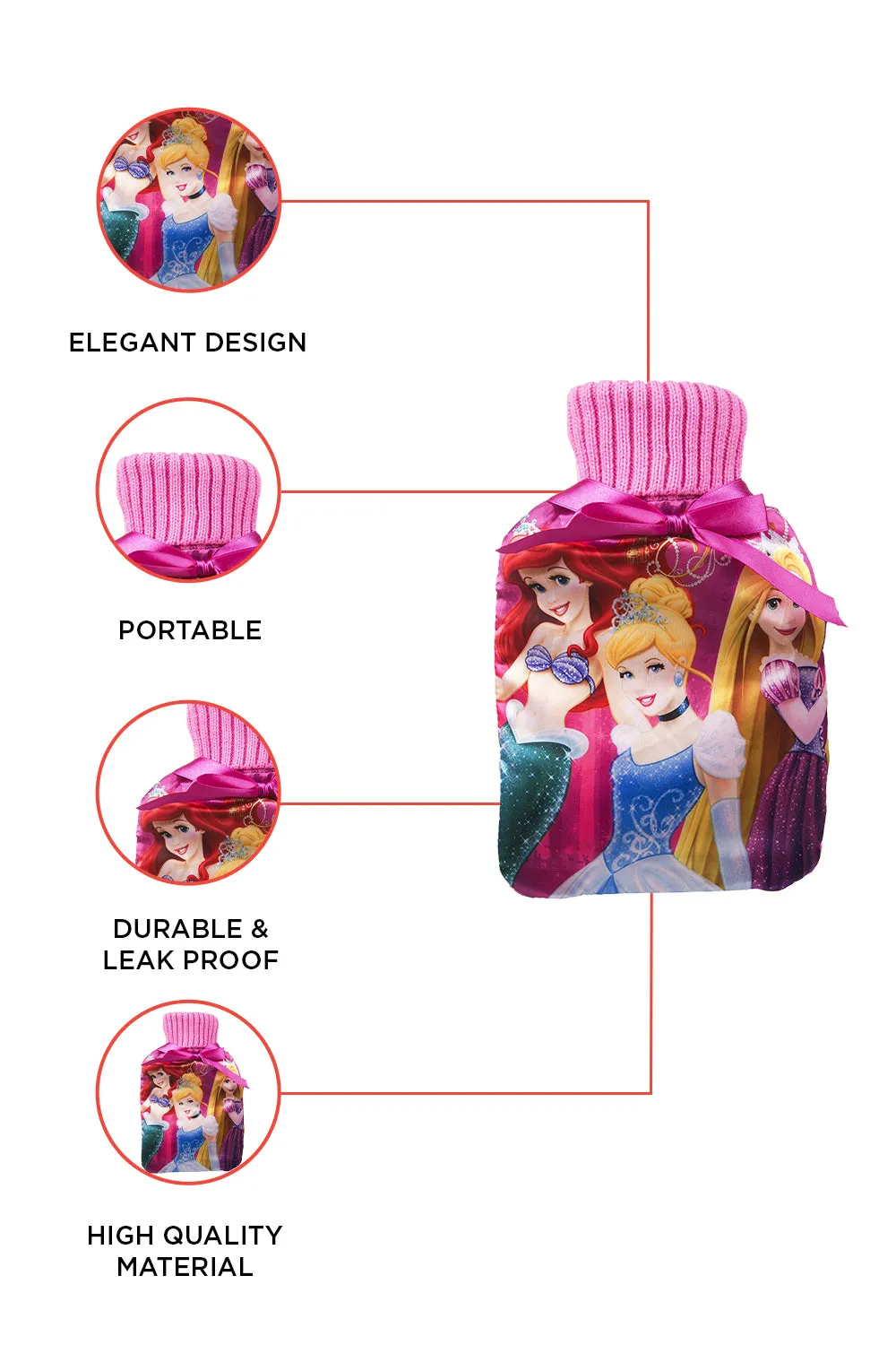 Disney Princess Hot Water Bottle and Cover