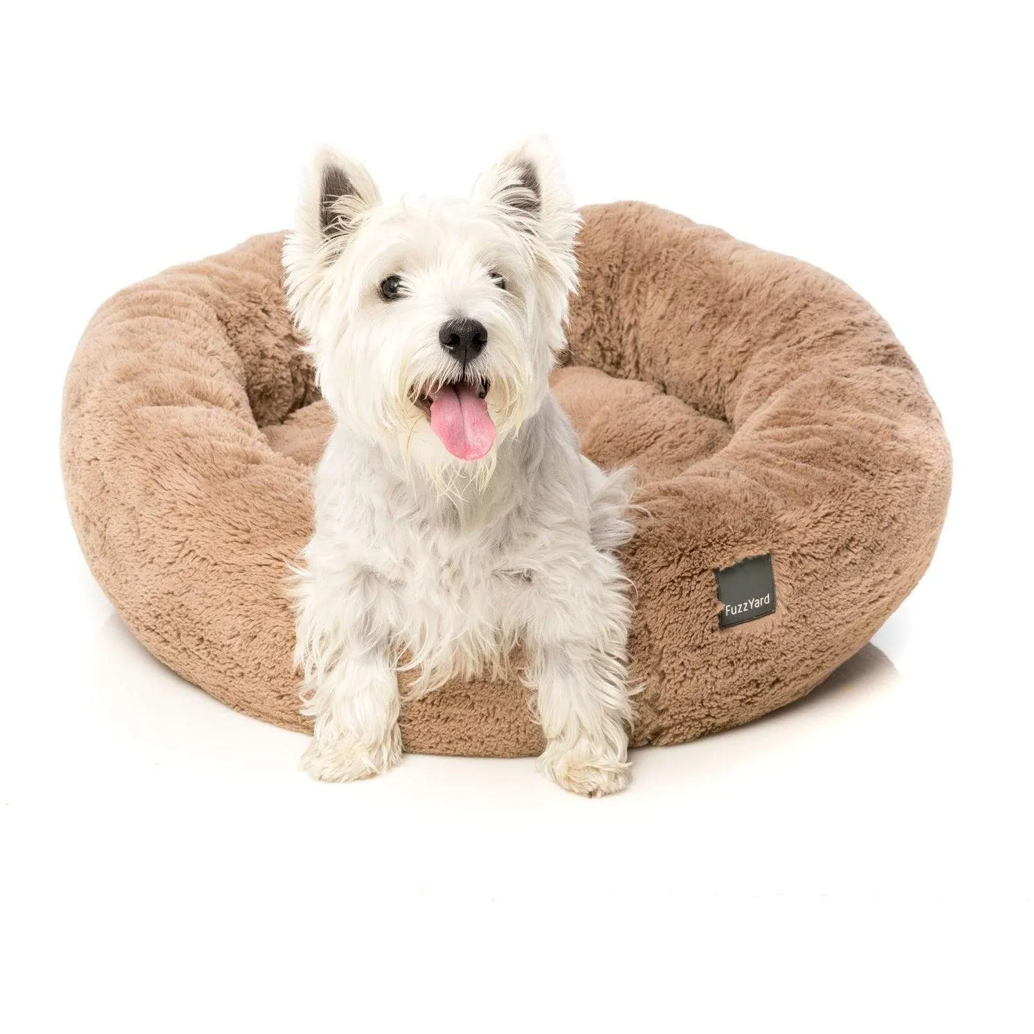 Dreameazzzy Luxury Round Dog Bed - Chai