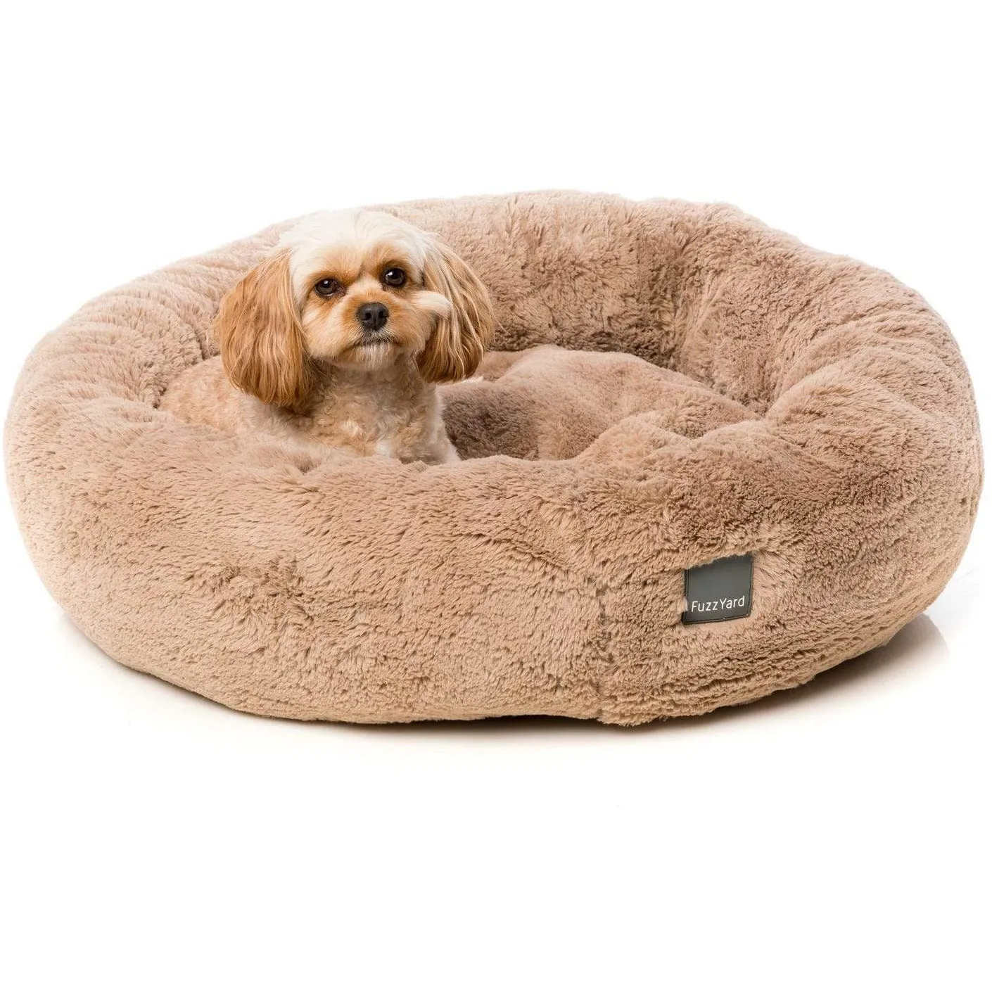 Dreameazzzy Luxury Round Dog Bed - Chai