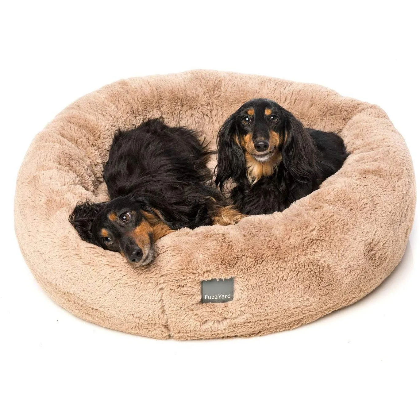 Dreameazzzy Luxury Round Dog Bed - Chai