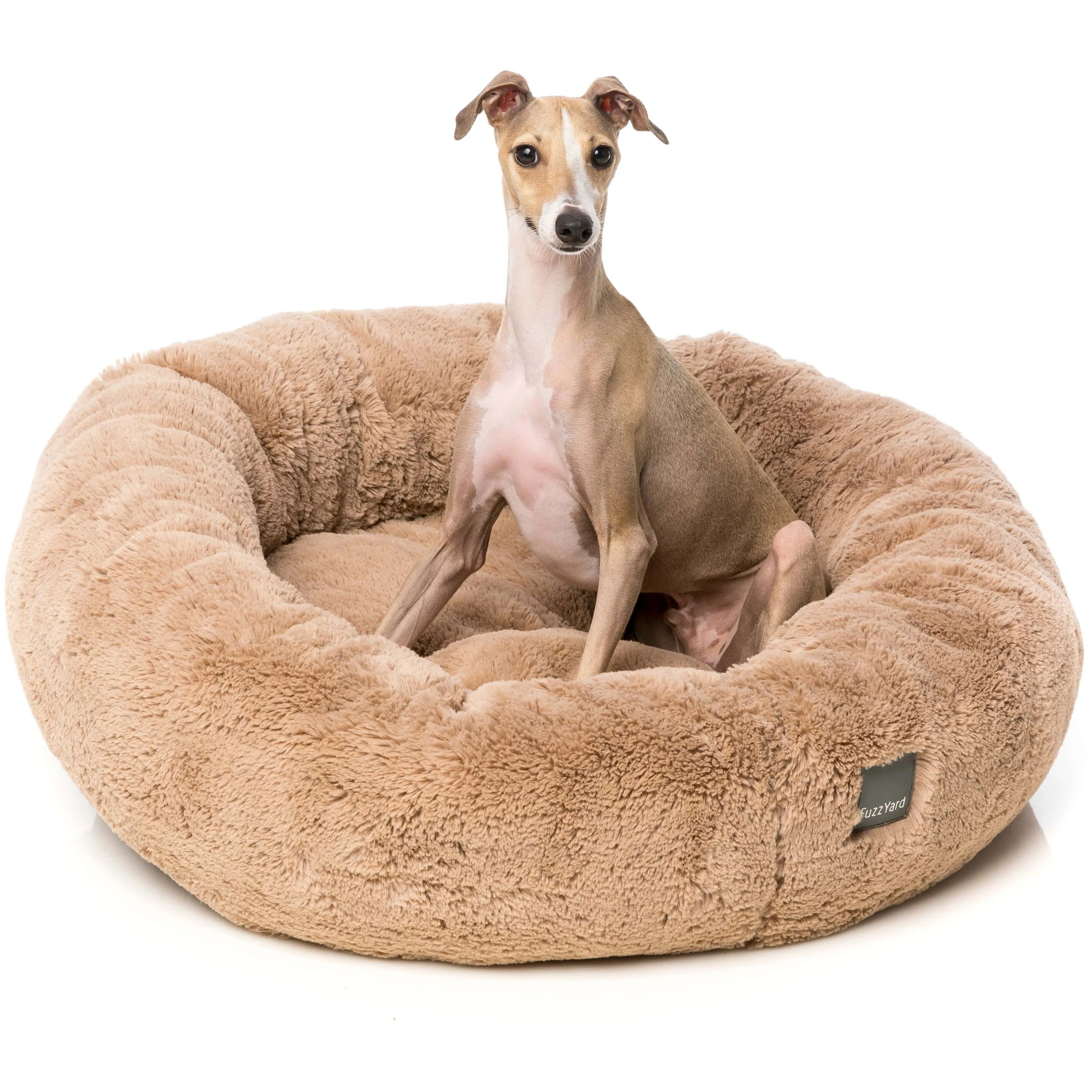 Dreameazzzy Luxury Round Dog Bed - Chai