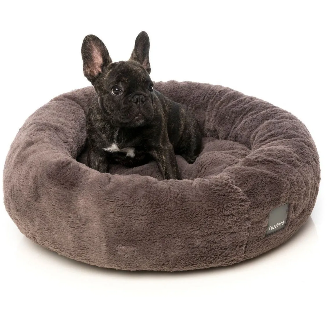 Dreameazzzy Luxury Round Dog Bed - Truffle Grey