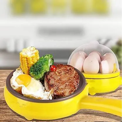 Egg Boiler Cooker Food Steamer Automatic Frying Pan