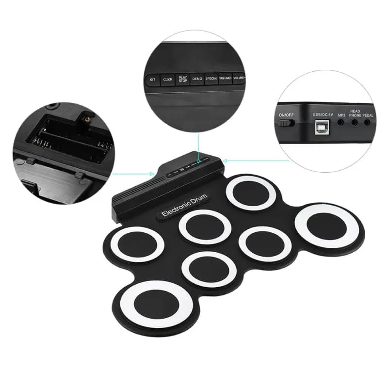 Electronic Drum Pad Set