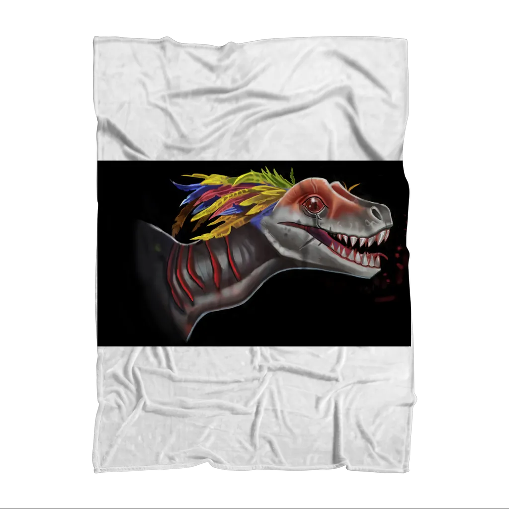 Feathered Raptor Sublimation Throw Blanket