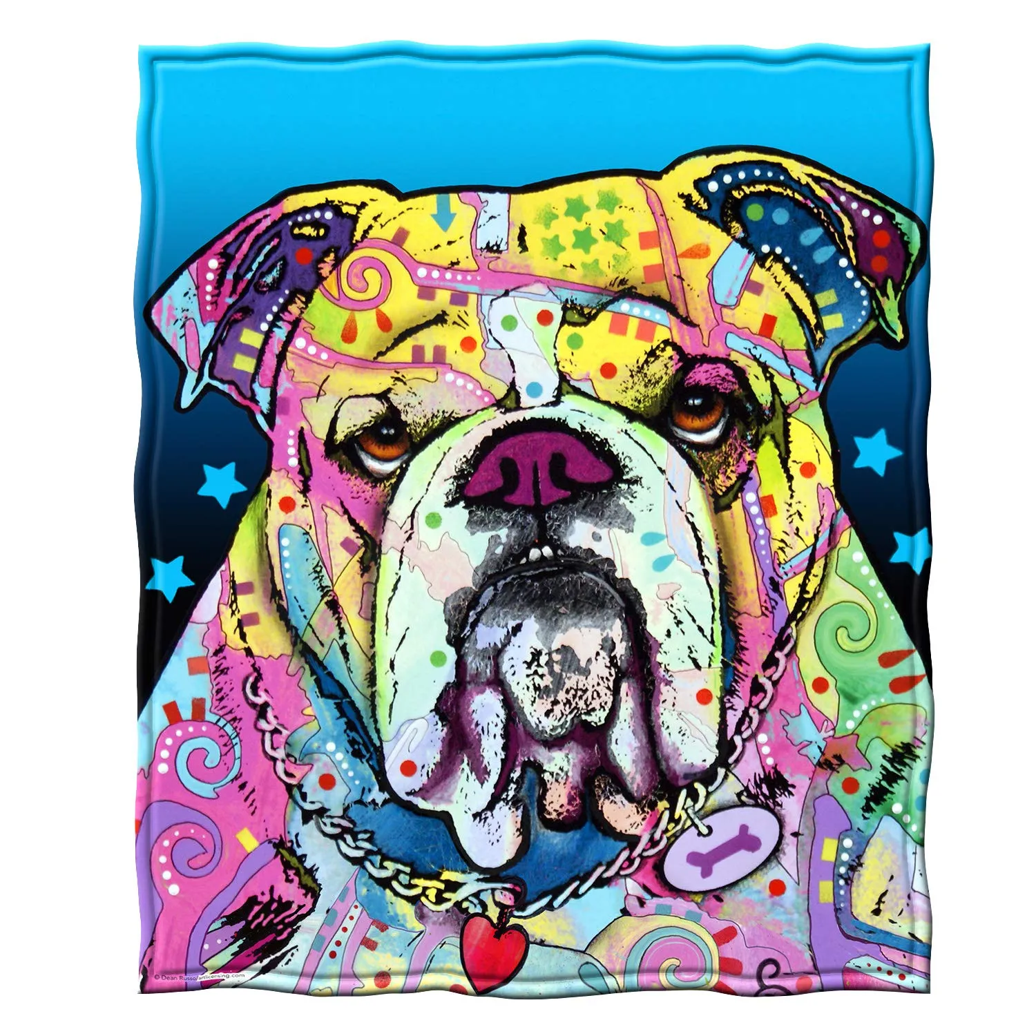 Fleece Throw Blanket by Dean Russo (On My Own Puppy