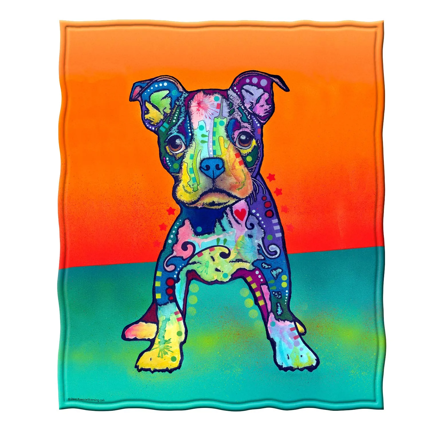 Fleece Throw Blanket by Dean Russo (On My Own Puppy