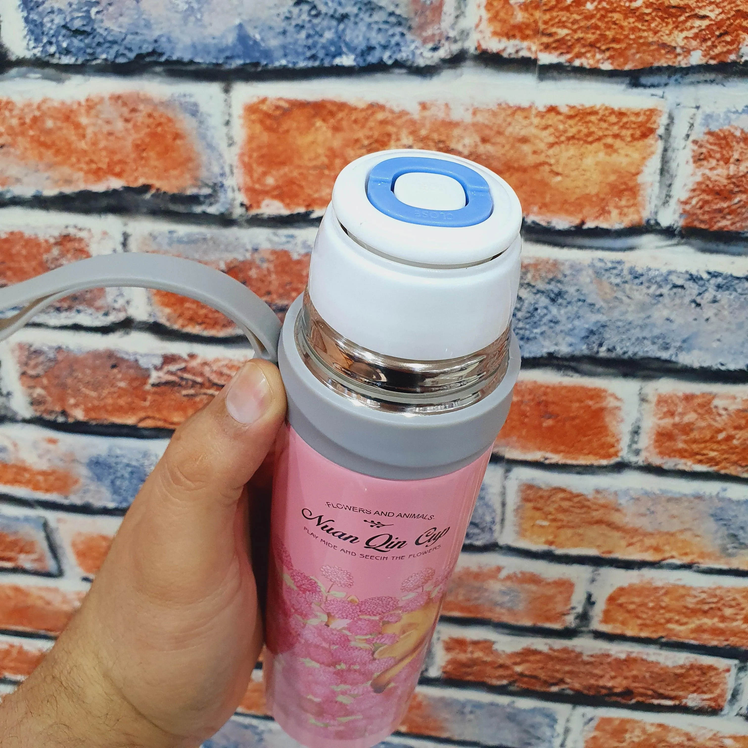 Floral Bottle Stainless Steel - 500 ml - Four Colors