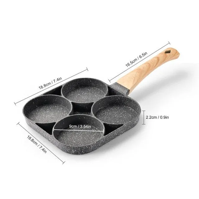 Four-Hole Frying Pan