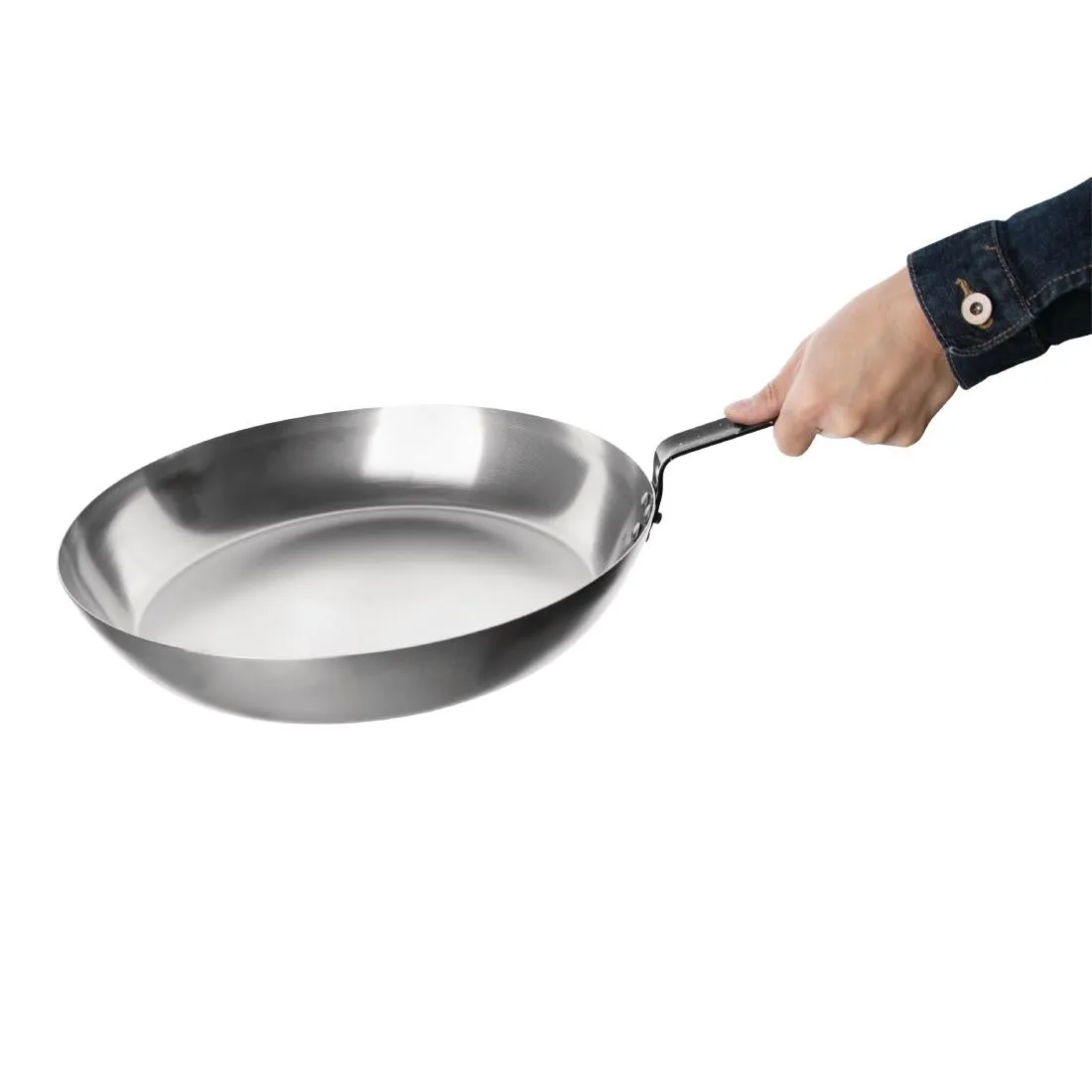 GD064 Vogue Carbon Steel Frying Pan 255mm