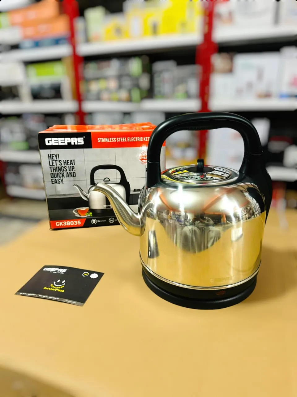 Geepas 6L Stainless Steel Electric Kettle GK38035