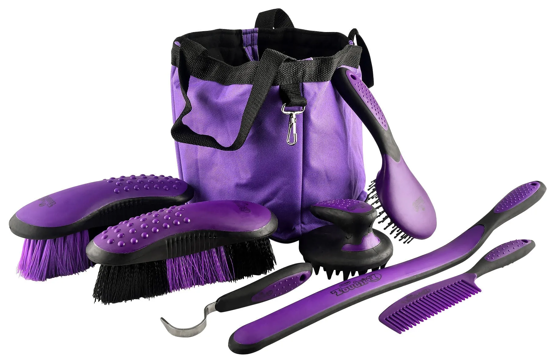 Great Grips Horse Grooming Set with Bag, 7-piece