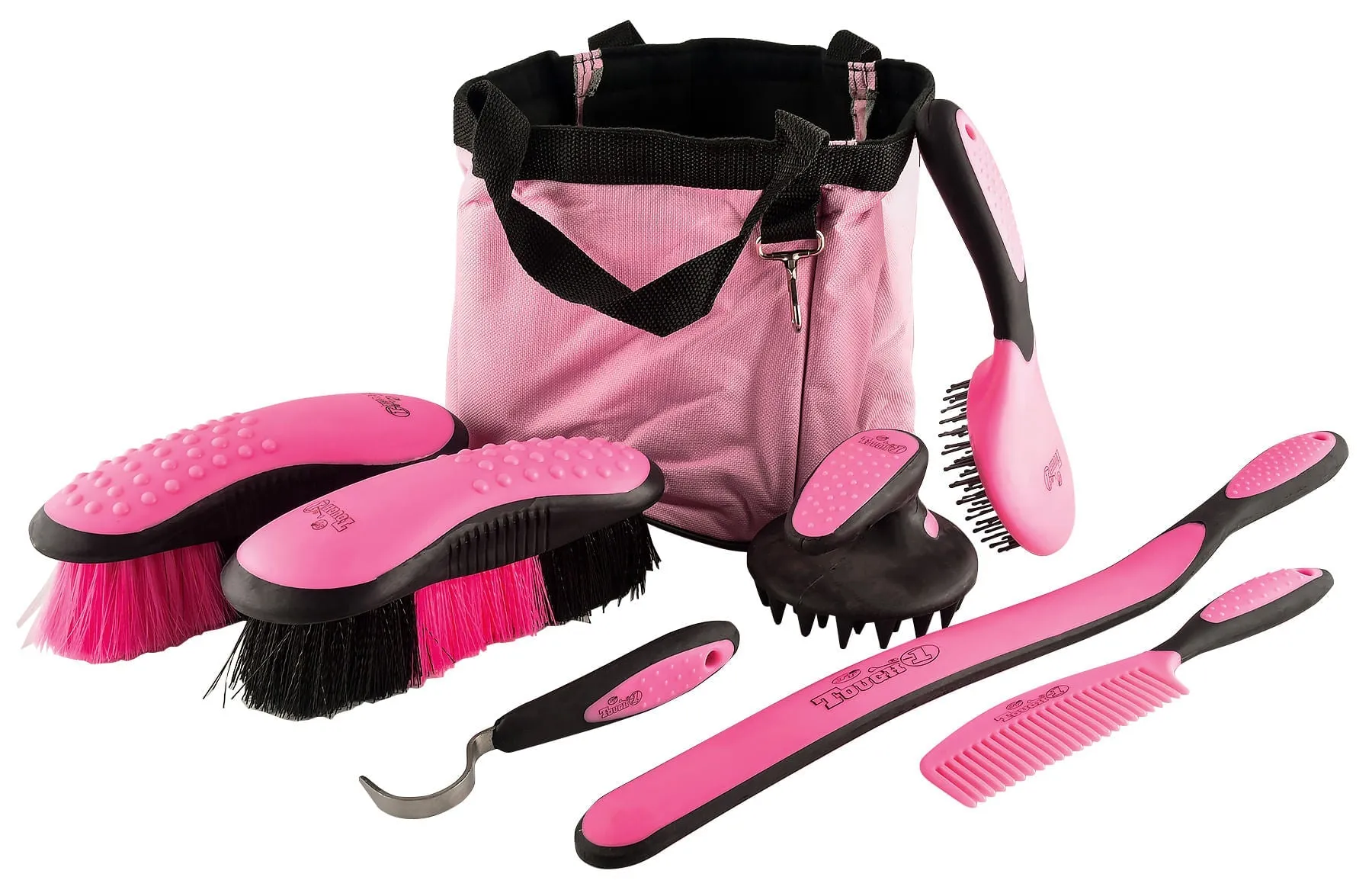 Great Grips Horse Grooming Set with Bag, 7-piece