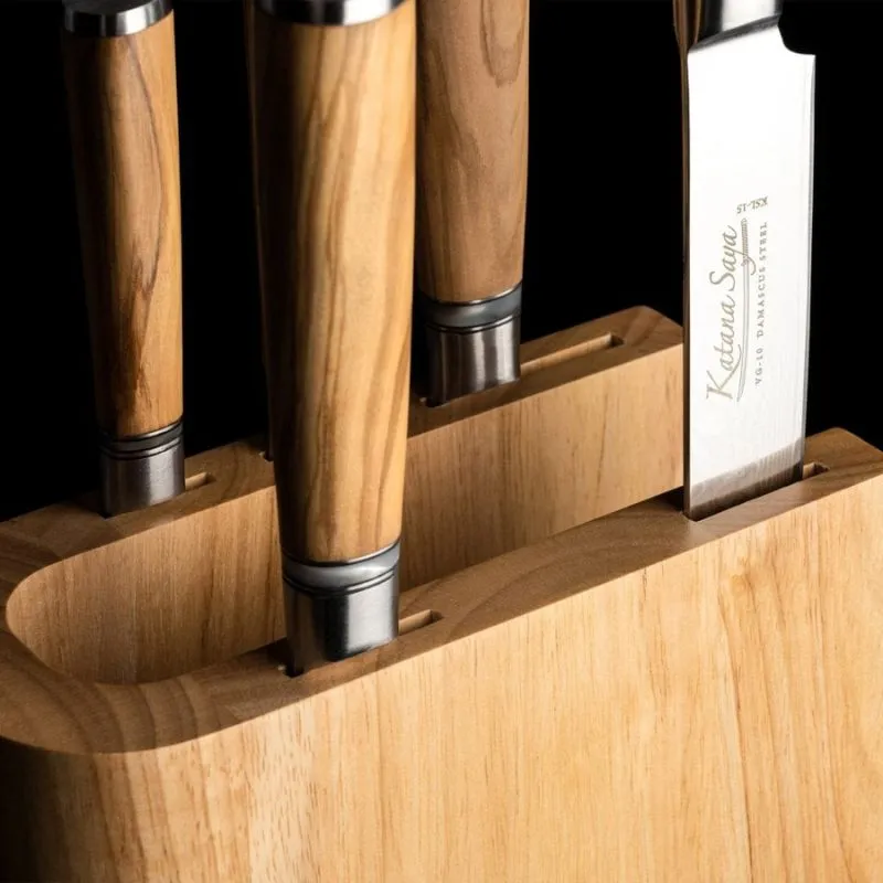 Grunwerg Katana Saya Knife Block Set (6 Piece)