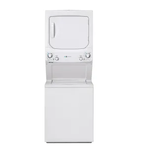 GUD27EESNWW GE Unitized Spacemaker® ENERGY STAR® 3.9 cu. ft. Capacity Washer with Stainless Steel Basket and 5.9 cu. ft. Capacity Electric Dryer