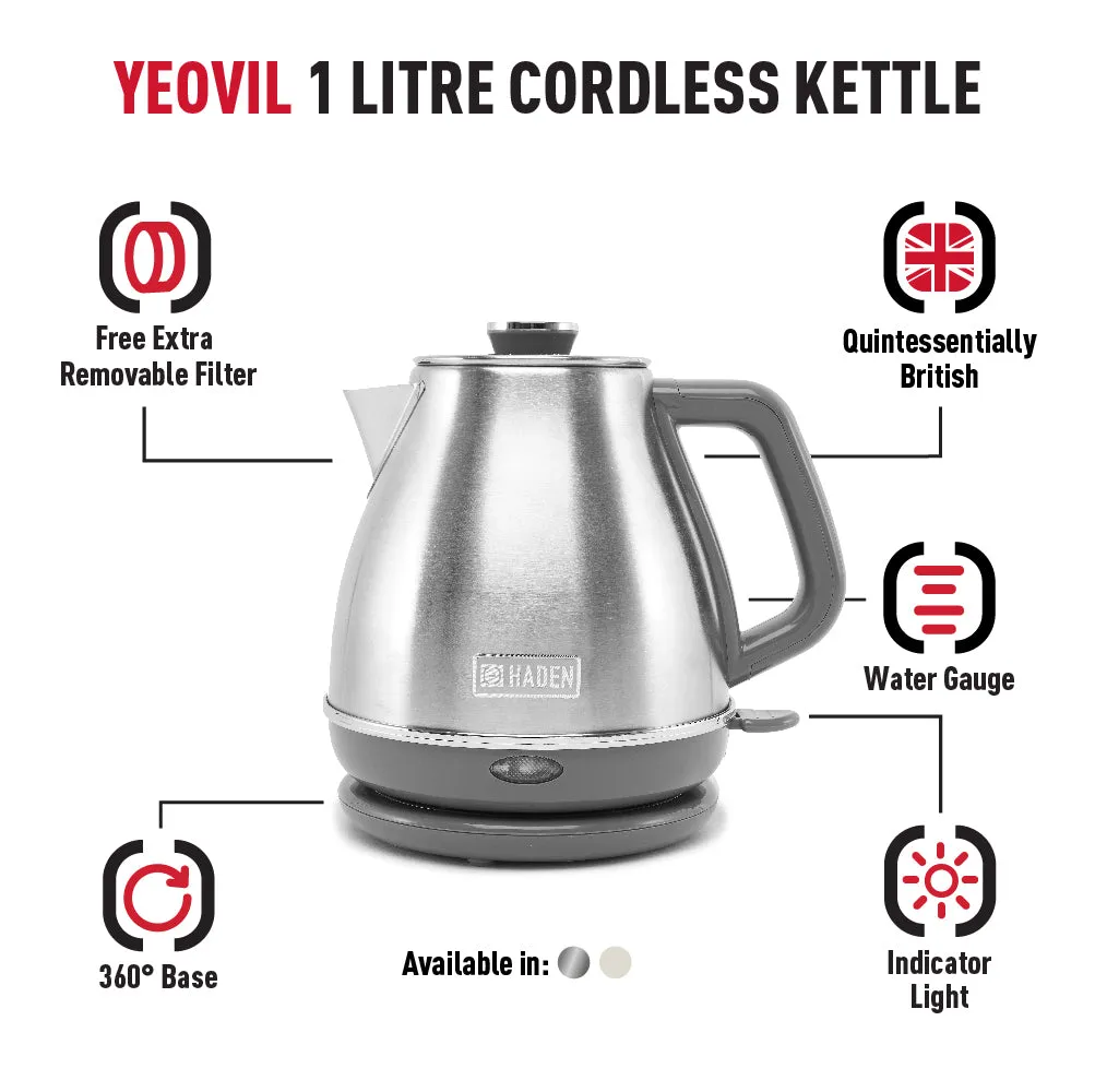 Haden Yeovil Stainless Steel 1L Kettle