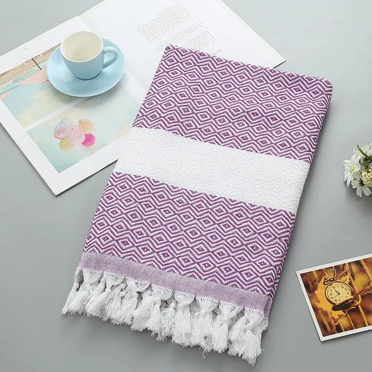 Handmade Tassel Blanket Turkish Beach Towel