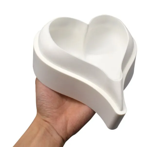 Heart Silicone Baking Mold for Mousse Cake - 3D Silicone Cake Mold - 6-Inch Pointed Heart Mould - French Dessert Baking Pan Tray - Dessert