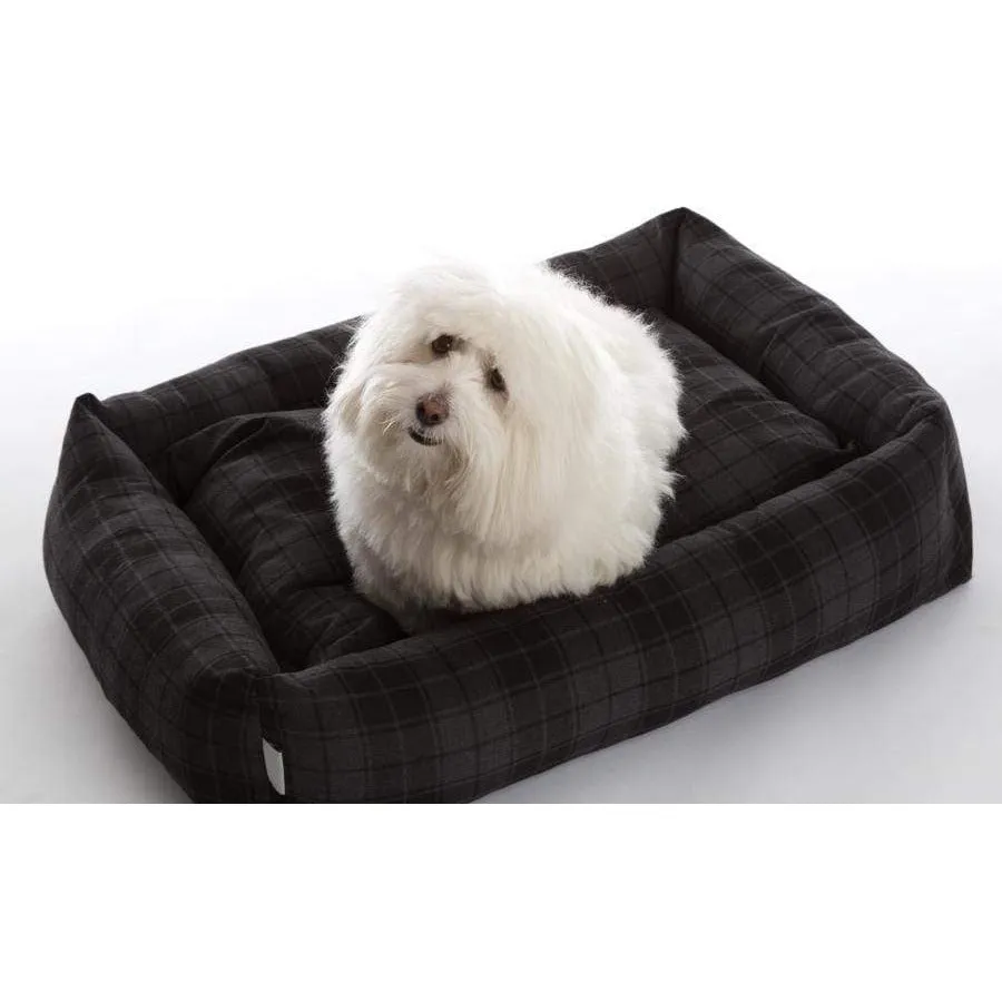 Highlander Bolster Luxury Square Donut Dog Bed