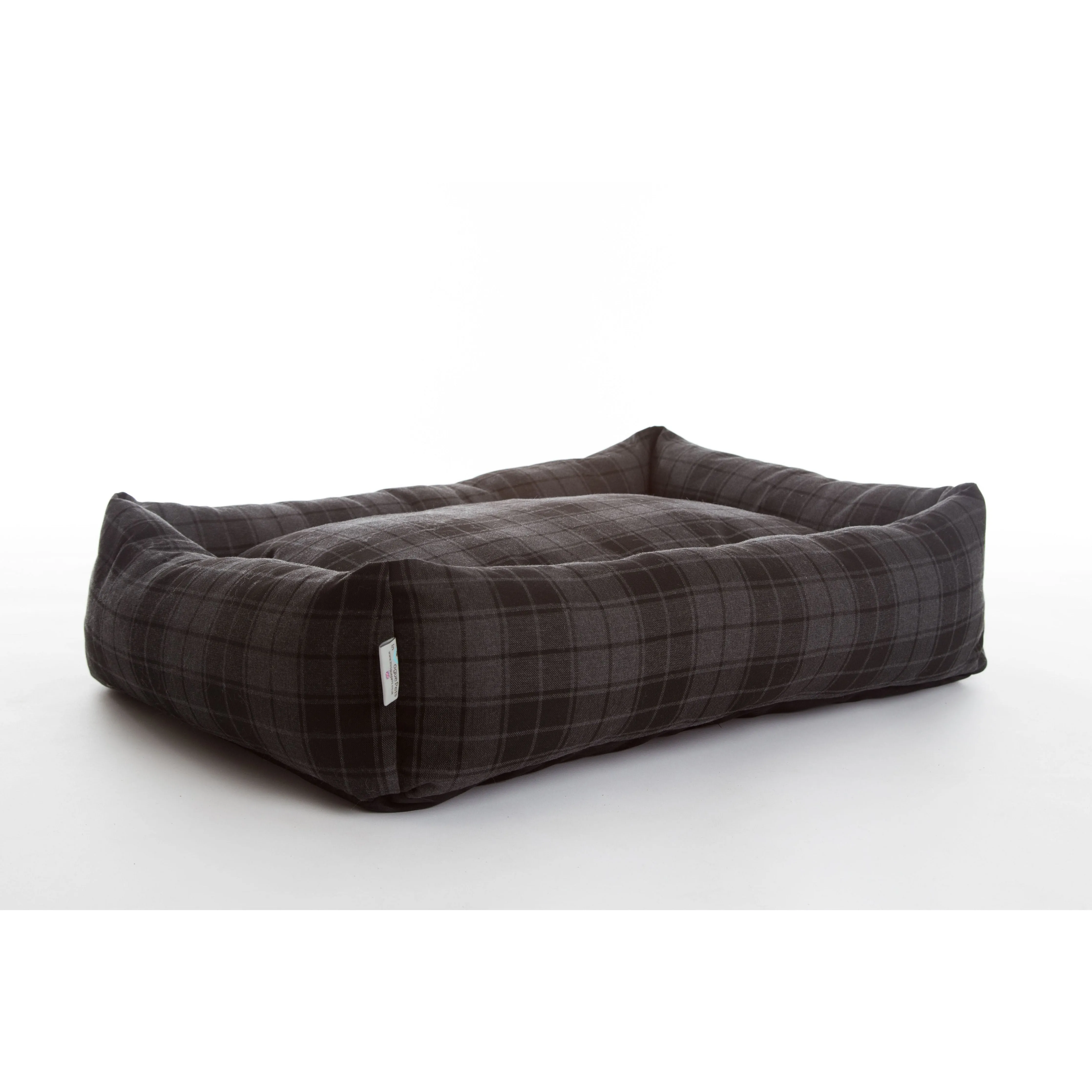 Highlander Bolster Luxury Square Donut Dog Bed