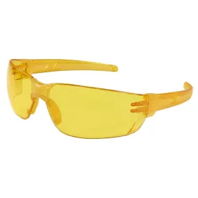 HK214PF MCR Safety HK2 Series Safety Glasses, Amber Lens