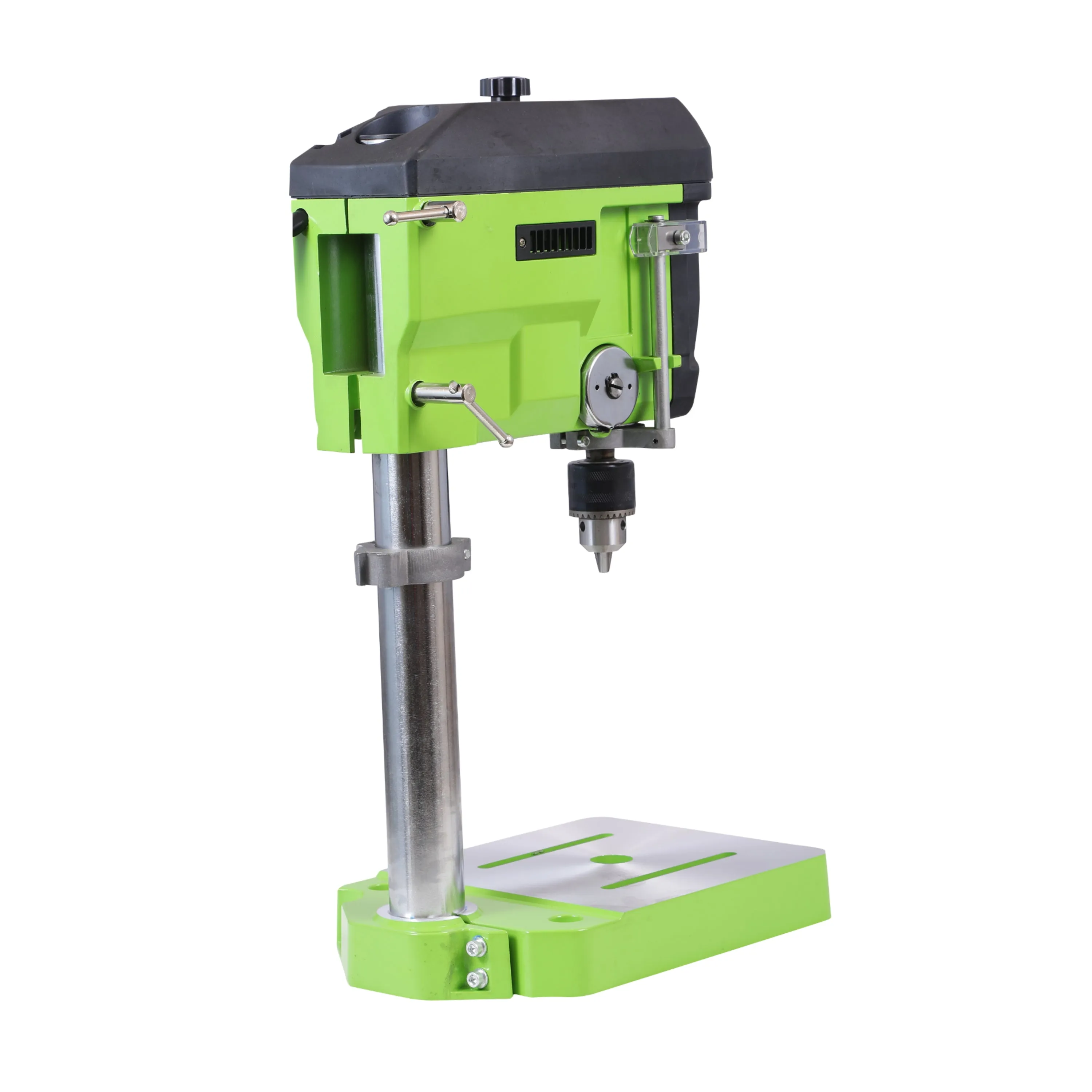 Homdum 680W High speed bench Electric Drill Machine - with 3 Level Speed Drilling - Chuck size 13 mm - 2.5 Inch depth- Procut Bench Press drill (Green)