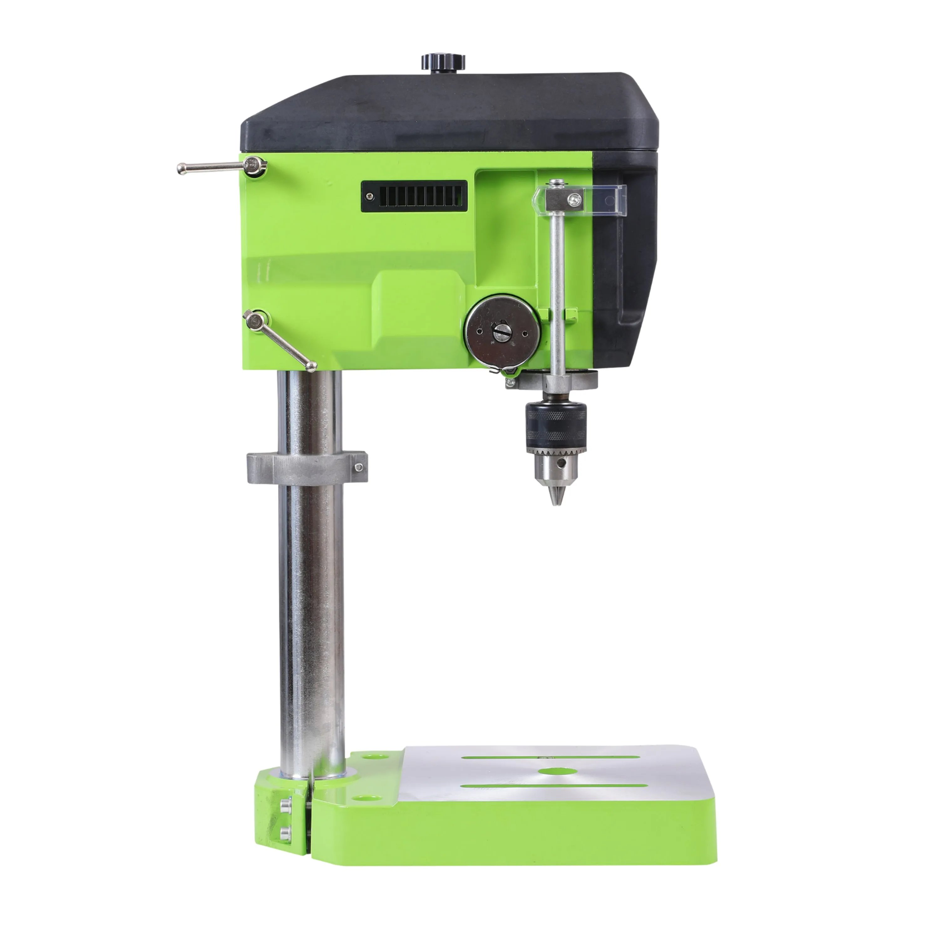 Homdum 680W High speed bench Electric Drill Machine - with 3 Level Speed Drilling - Chuck size 13 mm - 2.5 Inch depth- Procut Bench Press drill (Green)