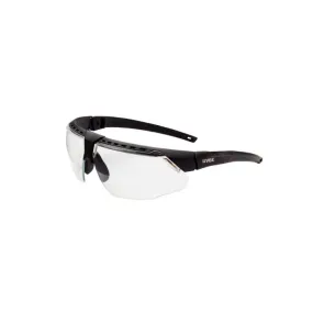 Honeywell Uvex Avatar S2850HS Safety Glasses, Black/Black Frame, Clear Lens, Hydroshield Anti-Fog Coating, Box of 10