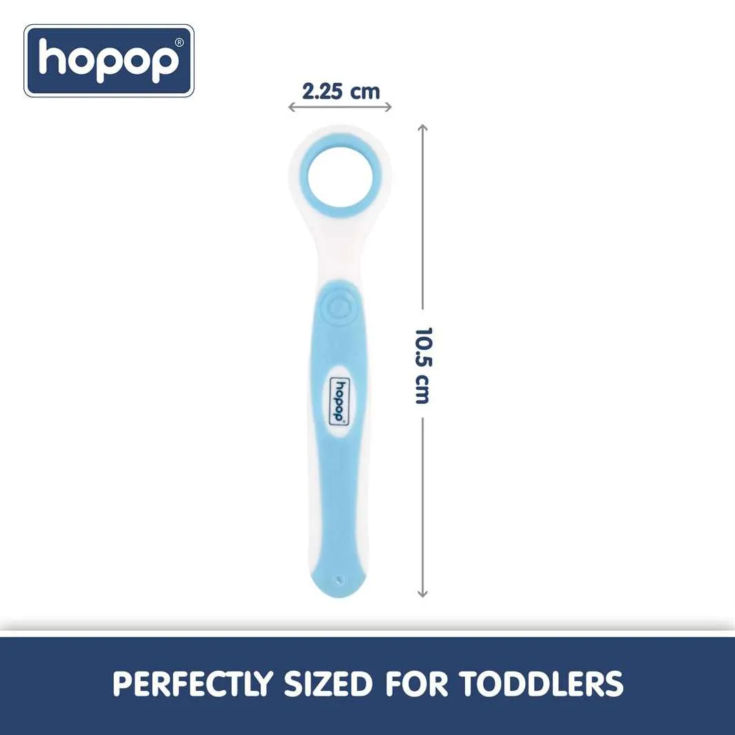 HOPOP Tongue Cleaner For Babies - Blue 3m 