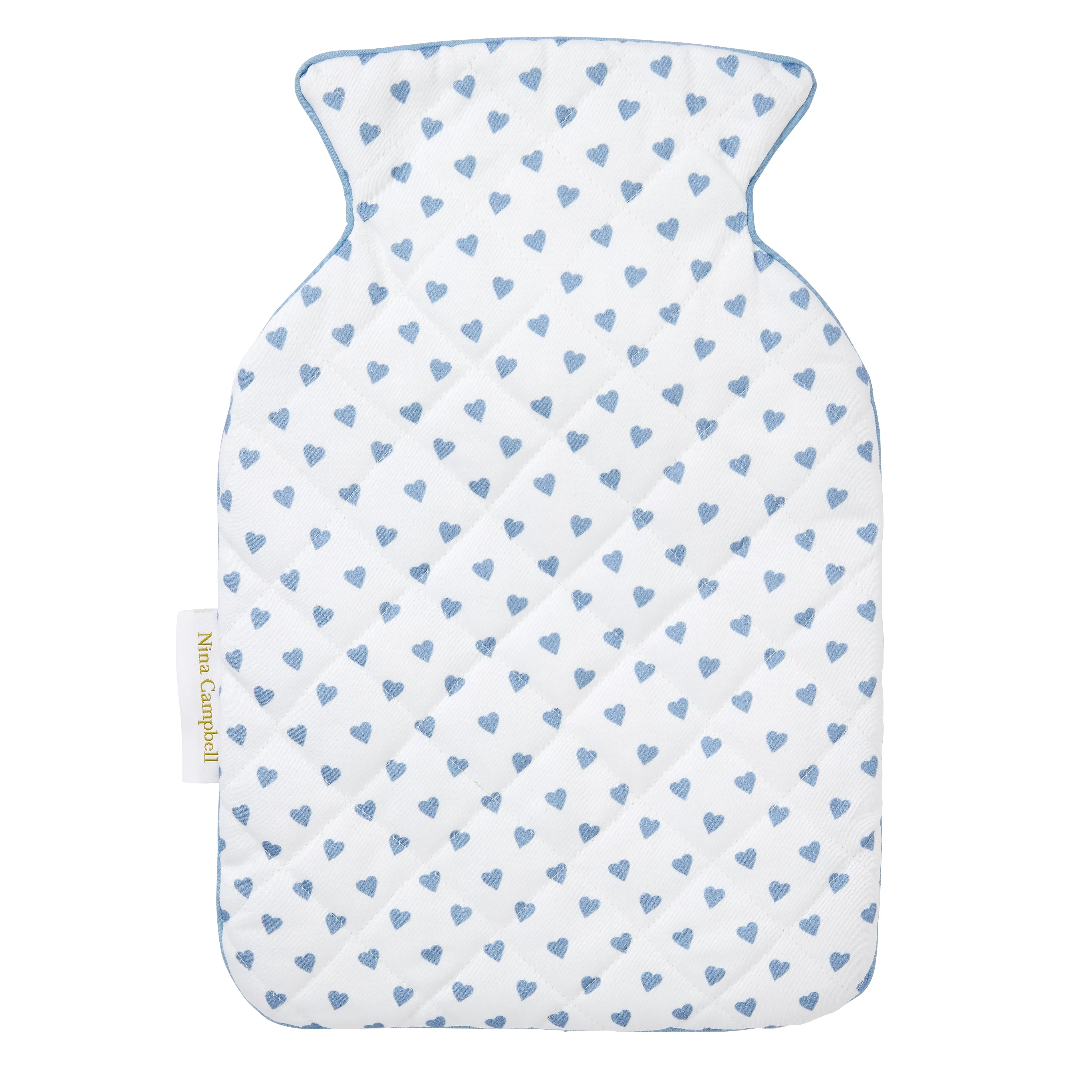 Hot Water Bottle Cover Blue Heart