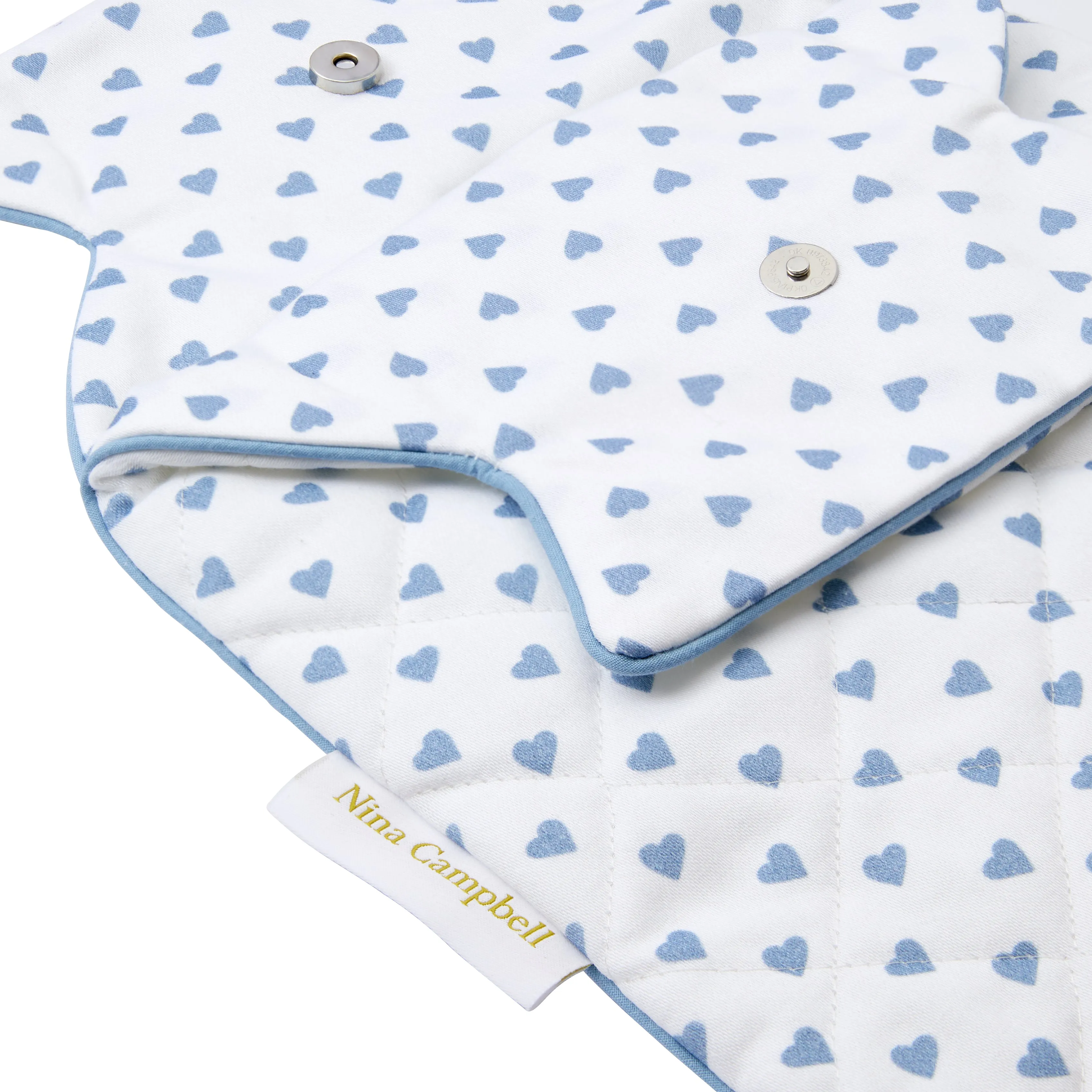 Hot Water Bottle Cover Blue Heart