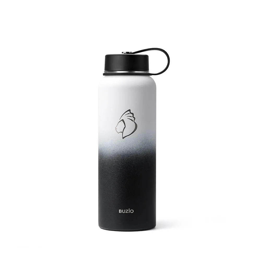 Insulated Water Bottle with 2 Lids | 40oz | Day & Night