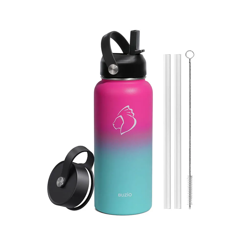 Insulated Water Bottles with Straw Lid | 32oz | Sorbet