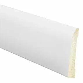 Inteplast Building Products 5/16-in x 2-3/8-in x 8-ft L Prefinished White Polystyrene Base Moulding (5/16" x 2-3/8" x 8', Prefinished White)