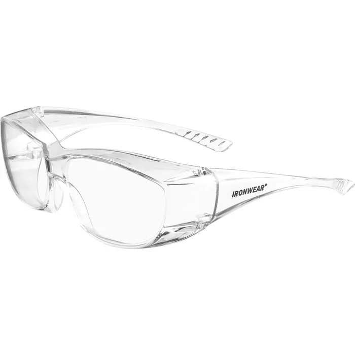 Iron-Fog OTG Premium Grade Anti-Fog Lens OVER-THE GLASS Safety Glasses, Clear Lens 3875-C/A