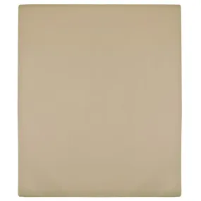 Jersey Fitted Sheet Taupe 140x200 cm Cotton